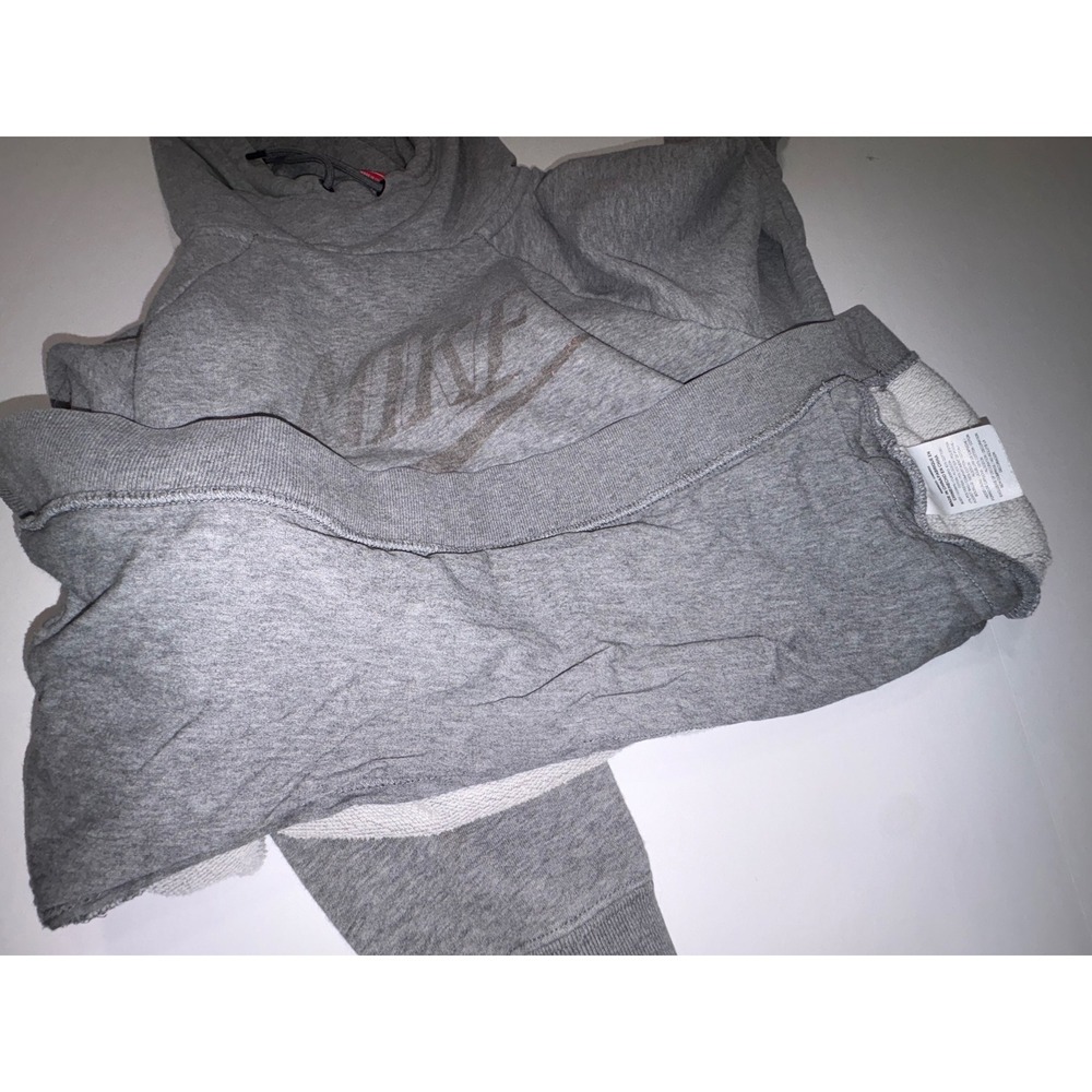 Nike Men Gray Pullover Hoodie Sweatshirt Long Sleeve Size L - Picture 6 of 14